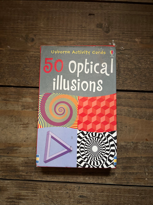 50 optical illusions card