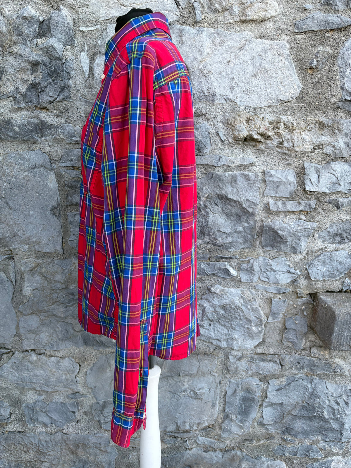 Red&blue check shirt Large