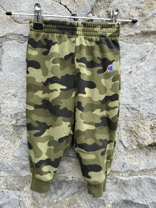 Camouflage khaki tracksuit pants 12m (80cm)