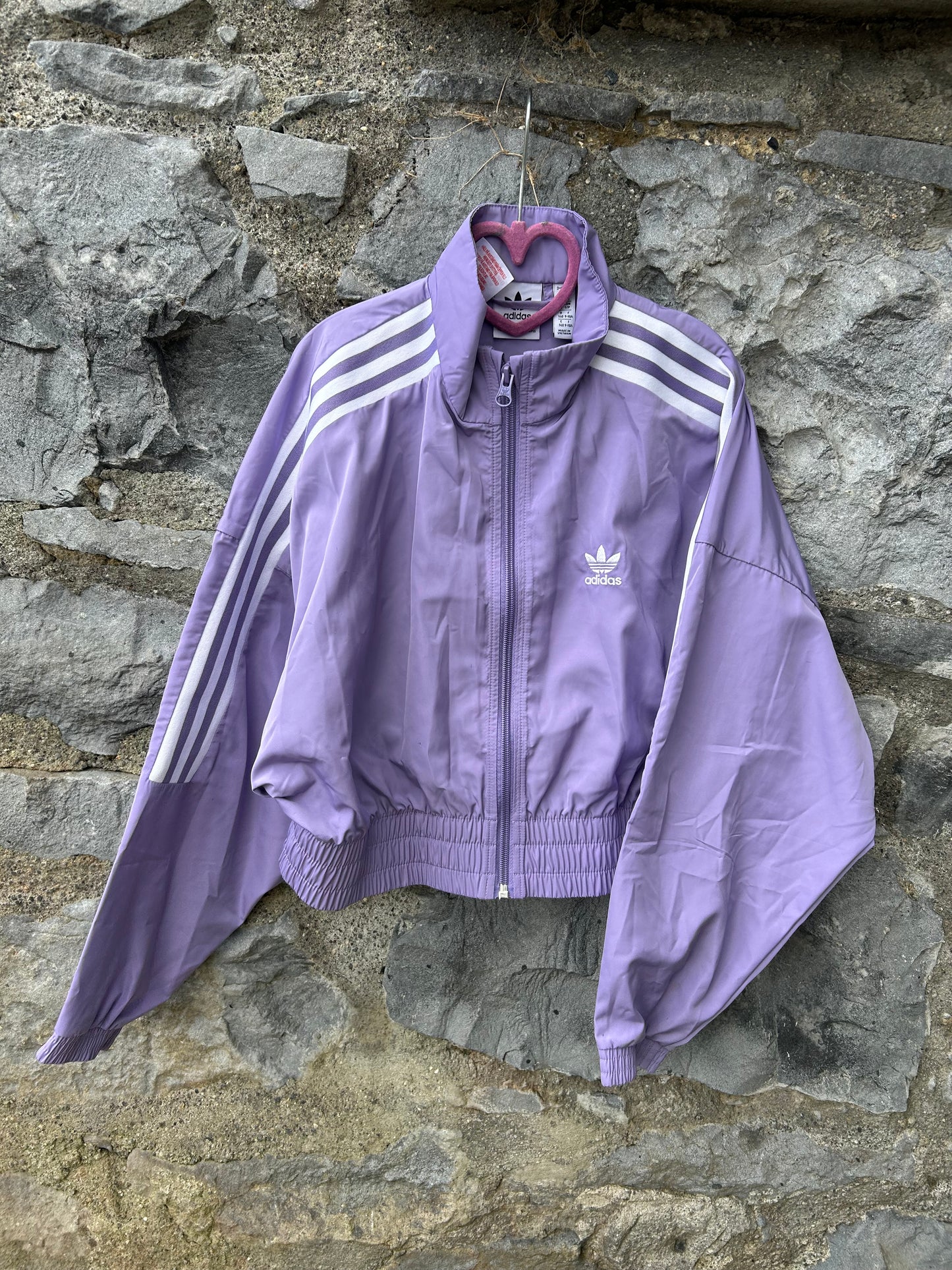 Purple Adicolor Big Kids Track Jacket  9-10y (134-140cm)
