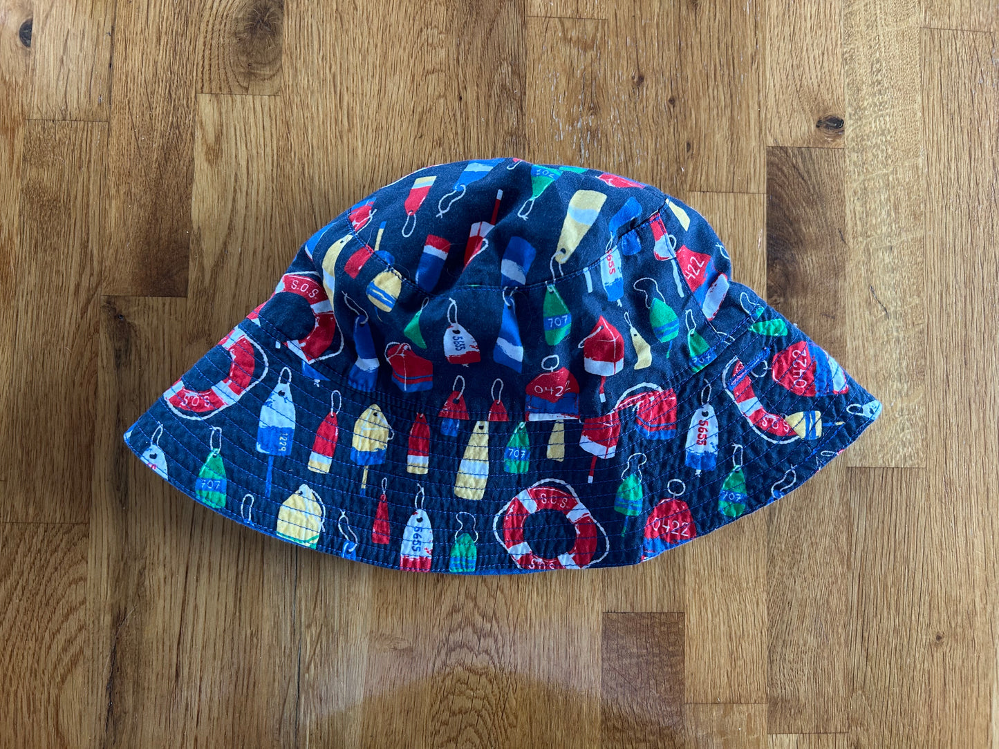Navy sea bucket hat  6-12m (68-80cm)