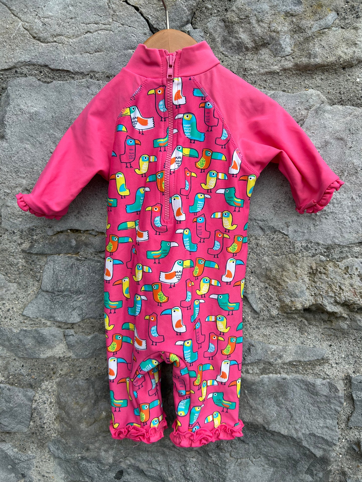 Toucan pink swimsuit 6-9m (68-74cm)