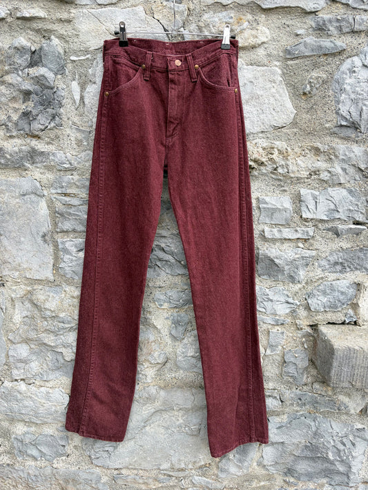 Y2K maroon jeans uk 8