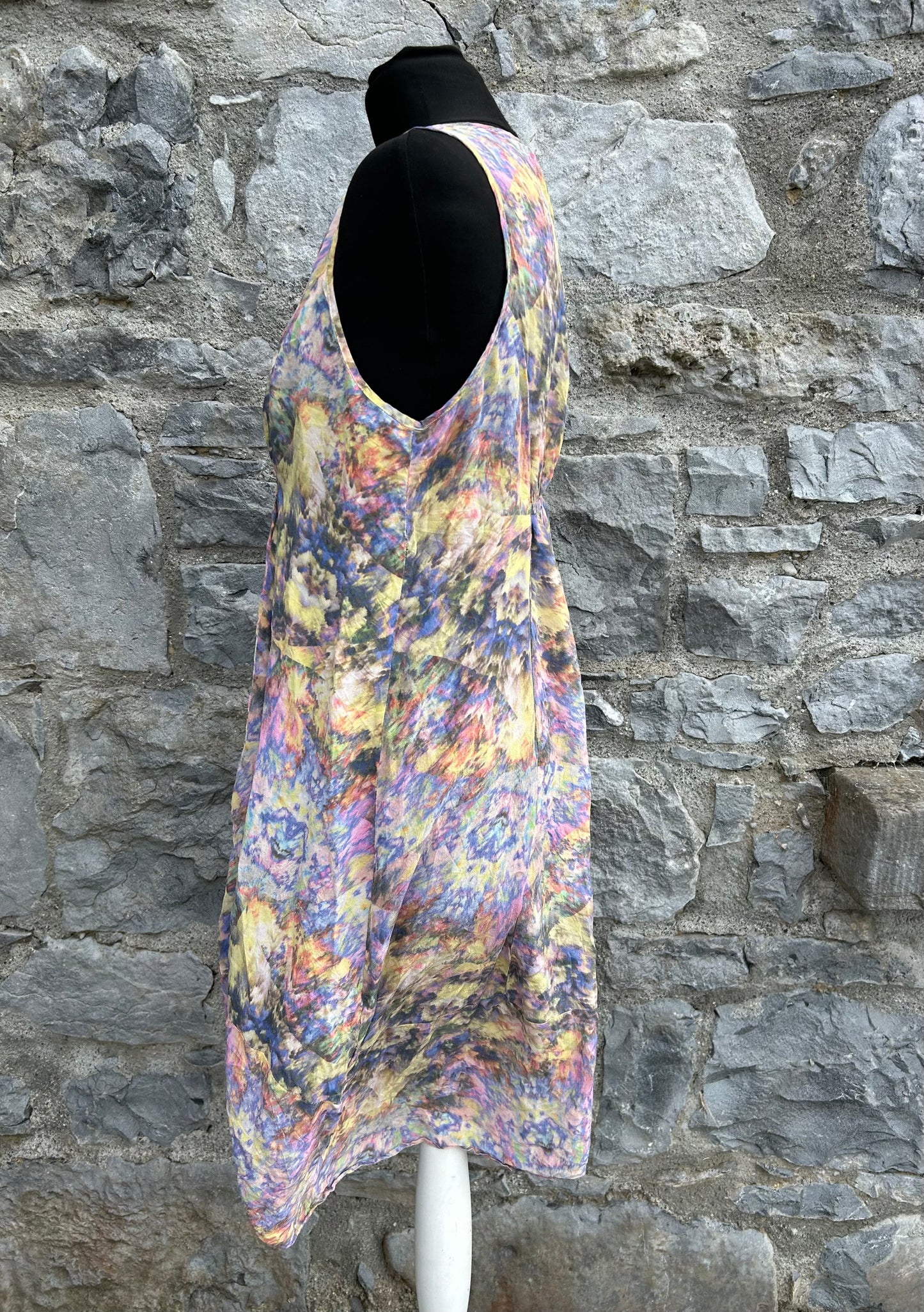 Colourful abstract dress uk 12