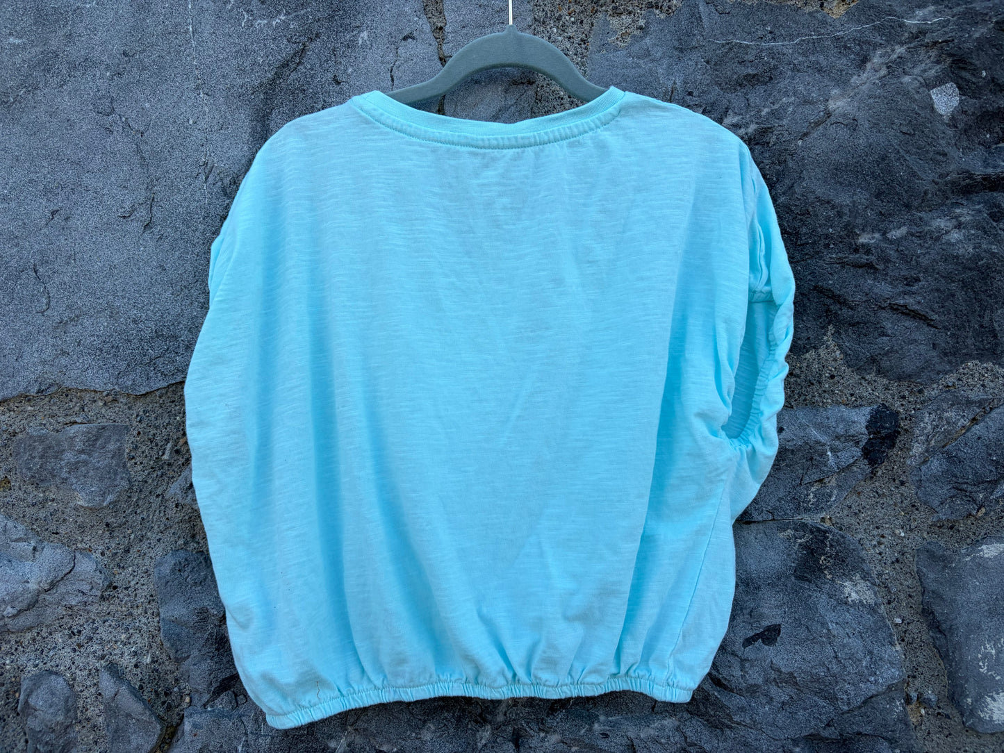 Mermaid blue boxy top   7-8y (122-128cm)