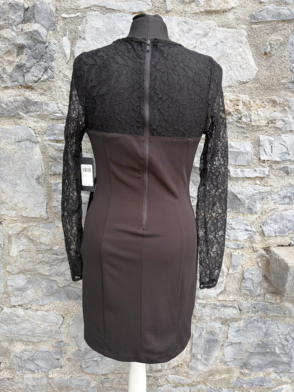 Black lace bodycon dress uk 6-8