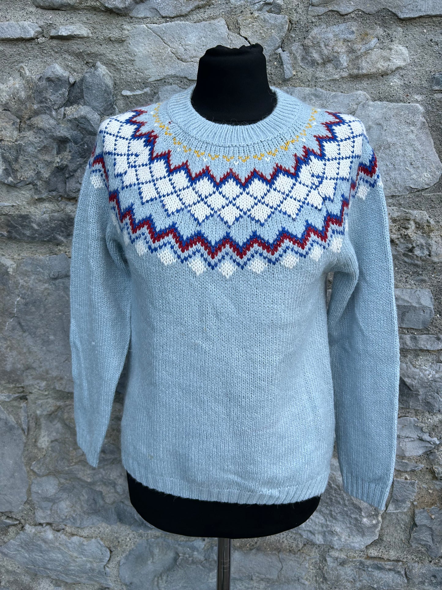 Blue Fair Isle sweater 11-12y (146-152cm)
