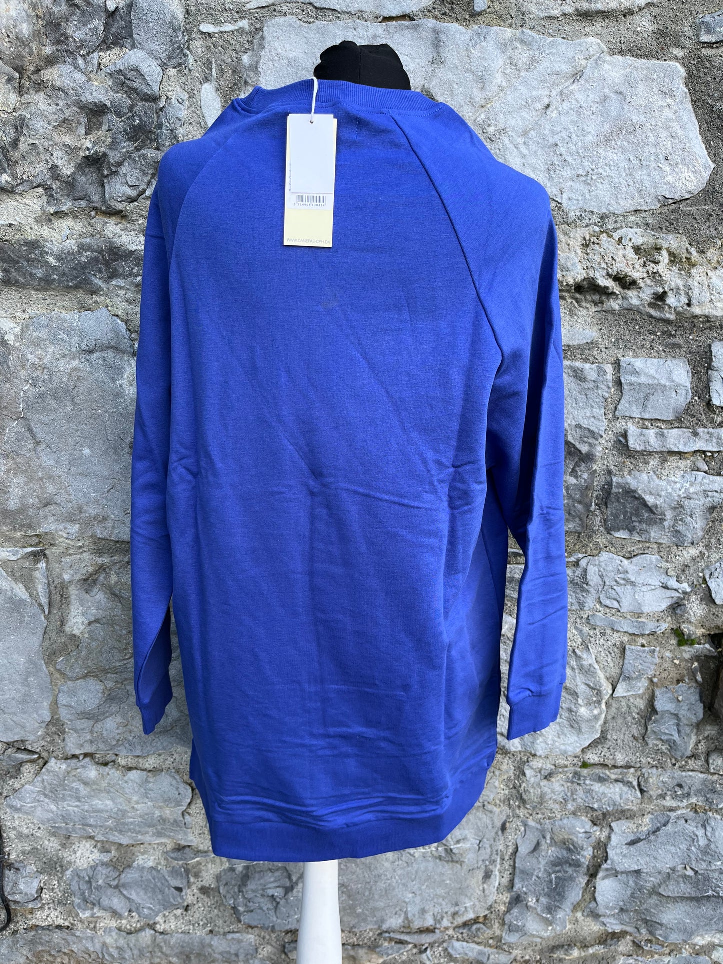 Blue long sweatshirt uk 10