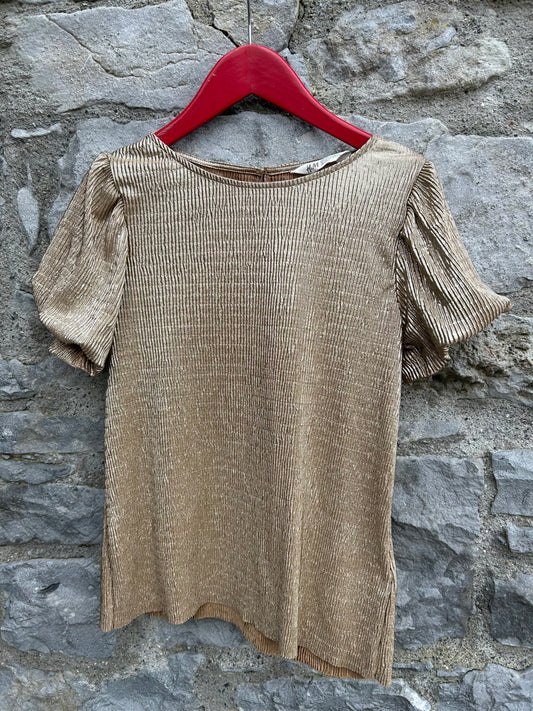 Gold wrinkled top 9-10y (134-140cm)