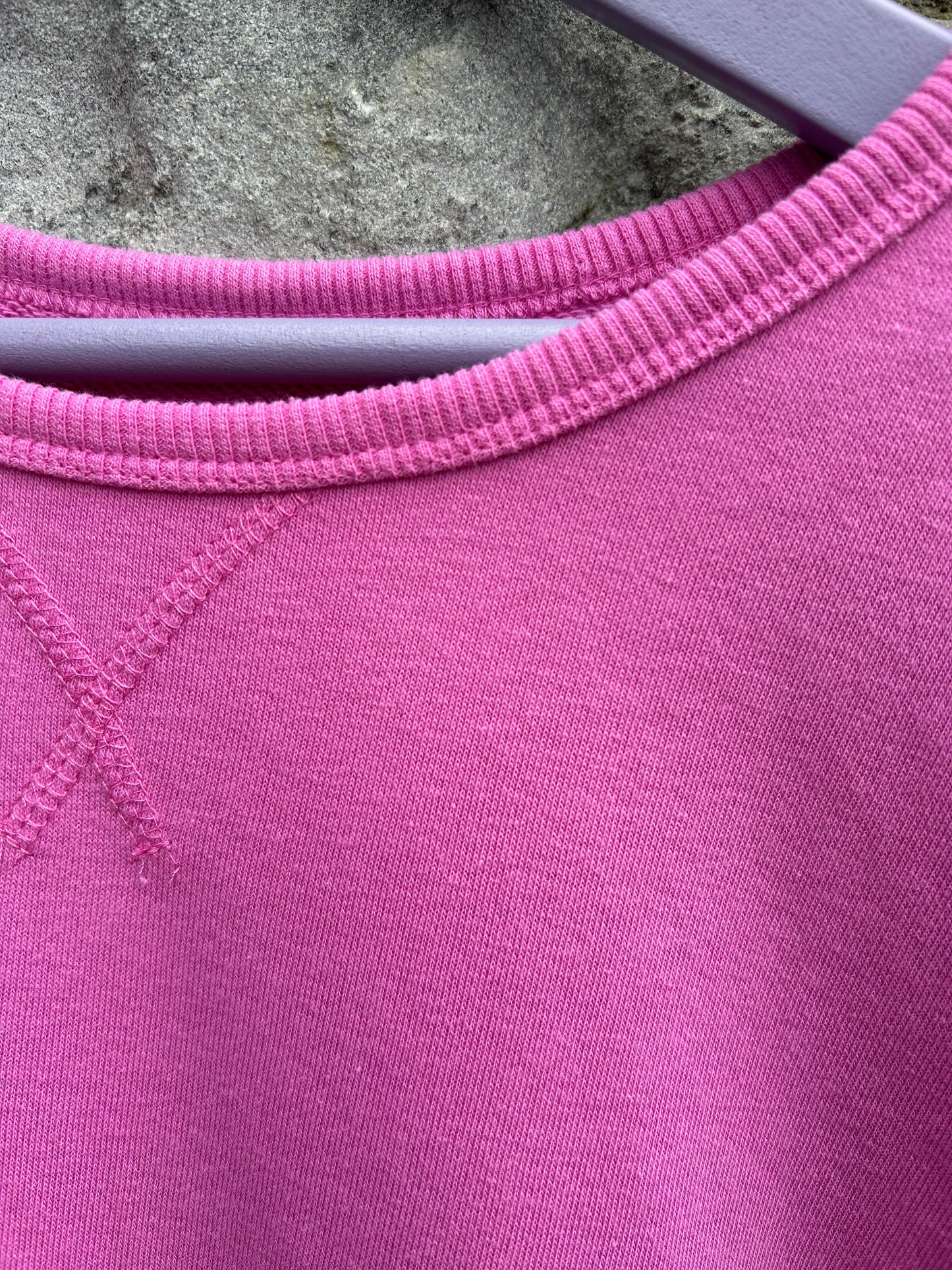 Pink sweat dress  8-9y (128-134cm)