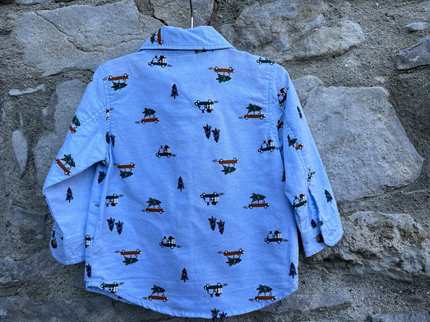 Winter cars shirt  12-18m (80-86cm)