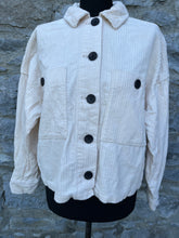 Load image into Gallery viewer, Thick cord white jacket uk 10-12
