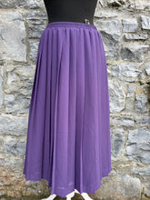 Load image into Gallery viewer, 90s purple pleated skirt uk 12-14
