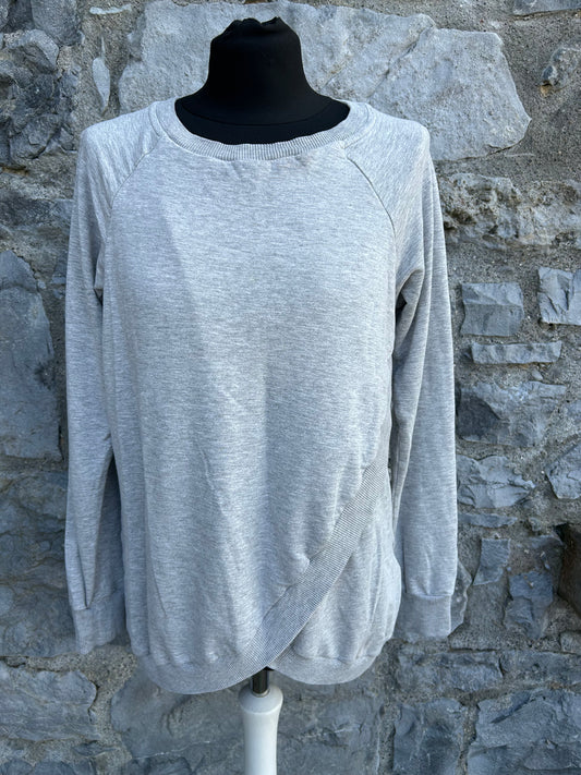 Grey maternity sweatshirt uk 8-10