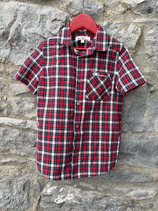 Red check shirt  6-7y (116-122cm)