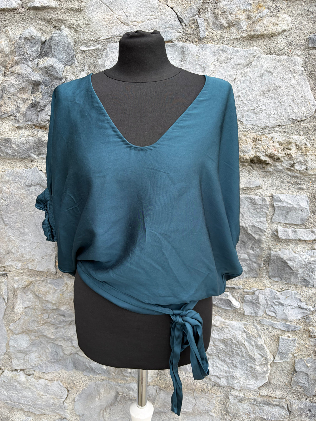 DVF Petrol silk top uk 10-12