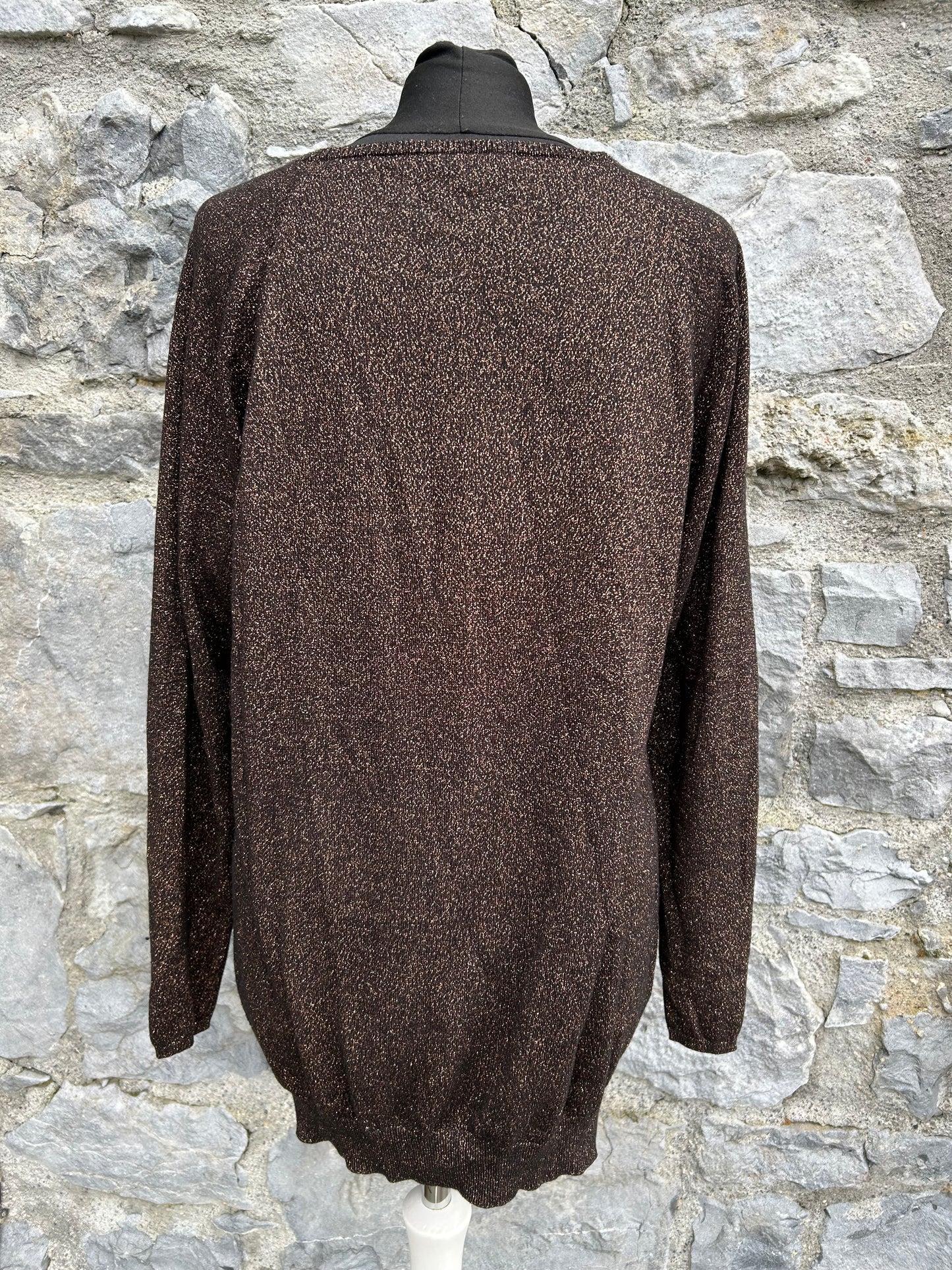 Sparkly brown top uk 10-12