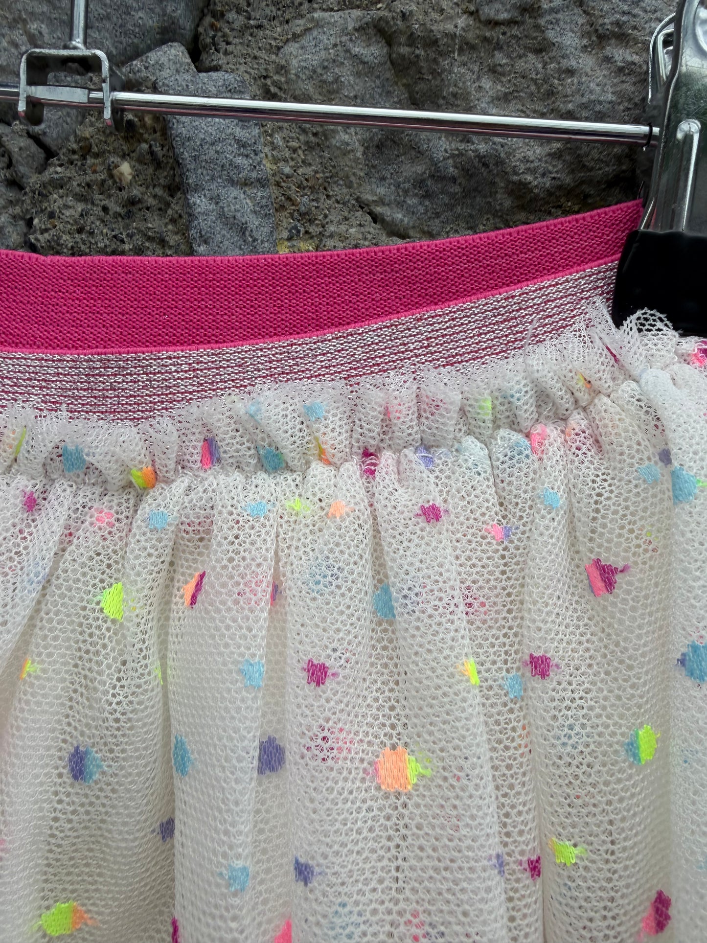 Colourful dotty tulle skirt  3-4y (98-104cm)