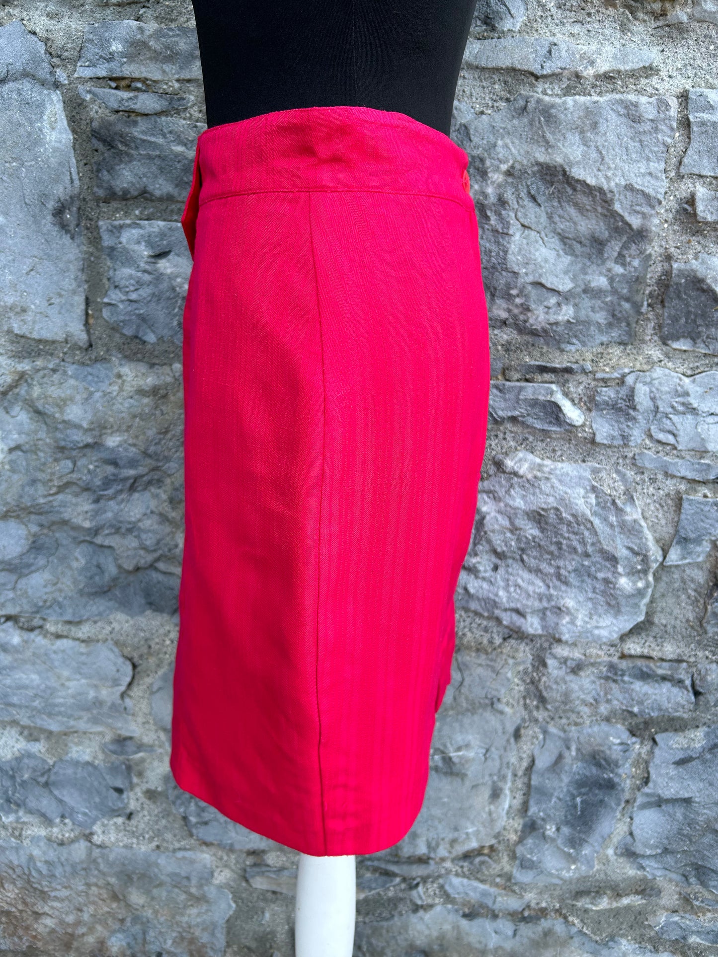 80s red skirt uk 10