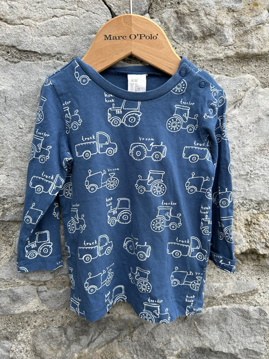 Navy tractor top  9-12m (74-80cm)