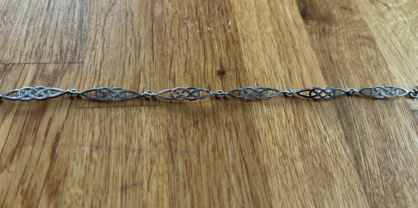 Celtic silver bracelet