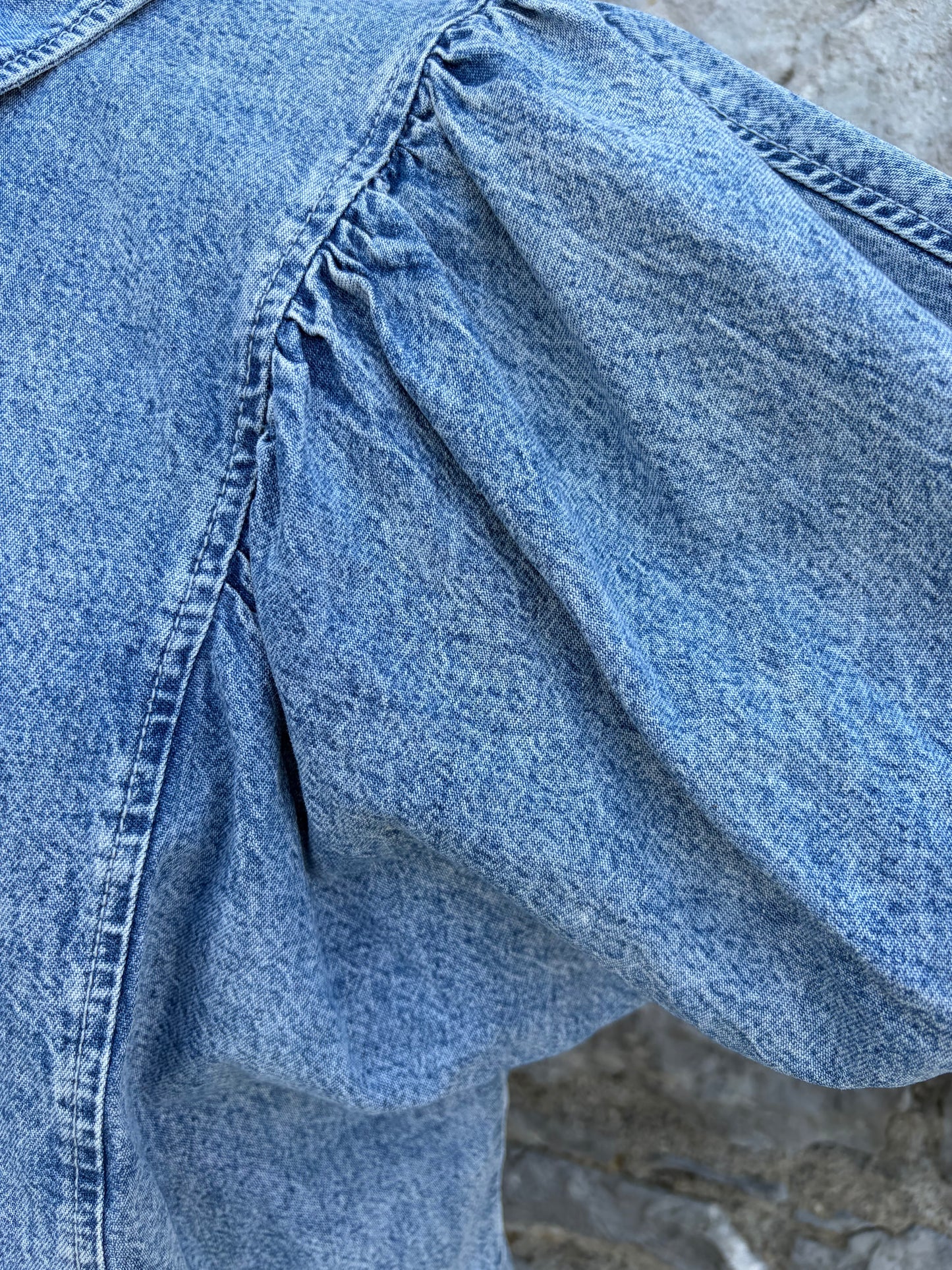 Puffy sleeves Denim shirt uk 10