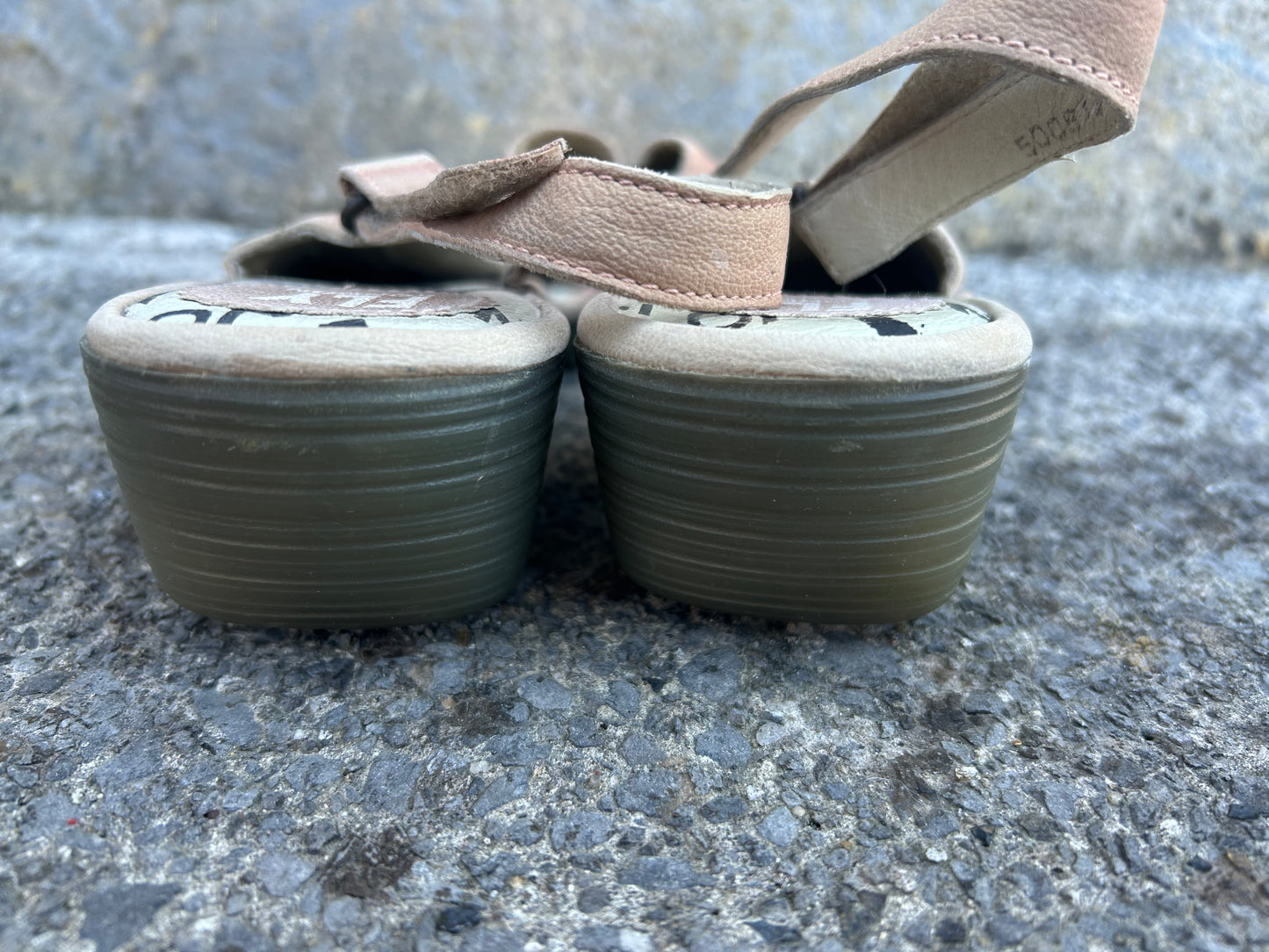 Beige wedge sandals  uk 6 (eu 39)