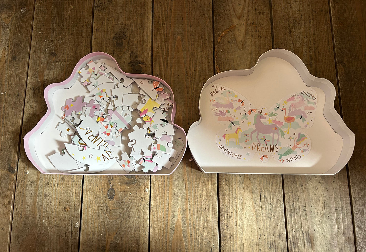 Fantasy butterfly shaped jigsaw