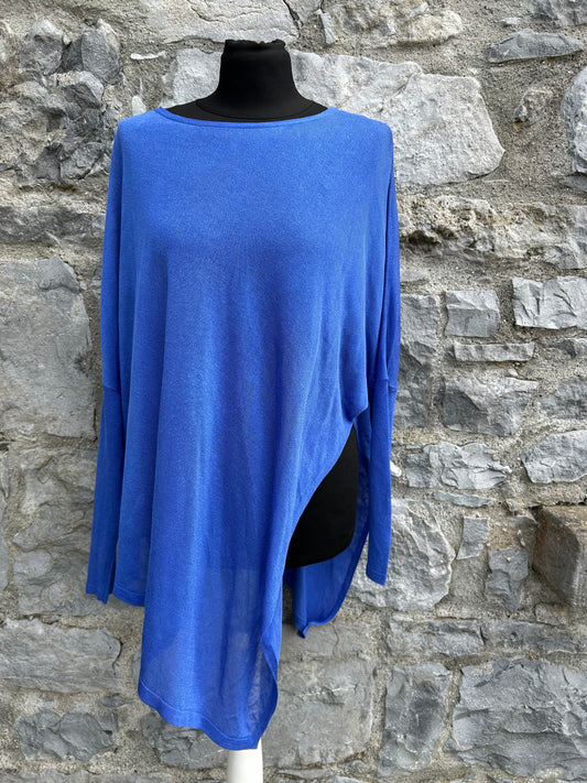 Blue asymmetric top  uk 10