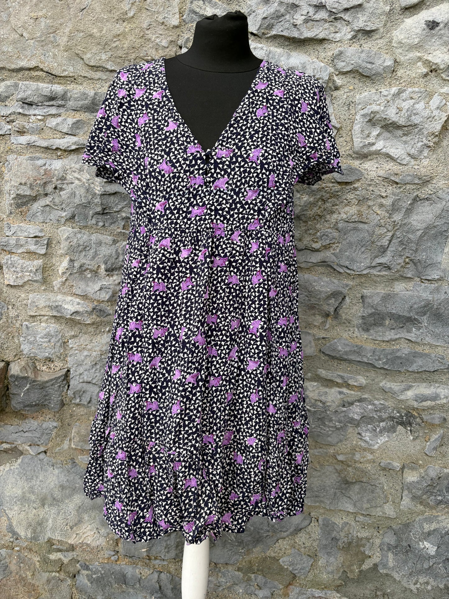 Maje Pensees Marine Parme floral dress uk 8-10