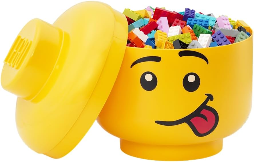 Lego head storage box