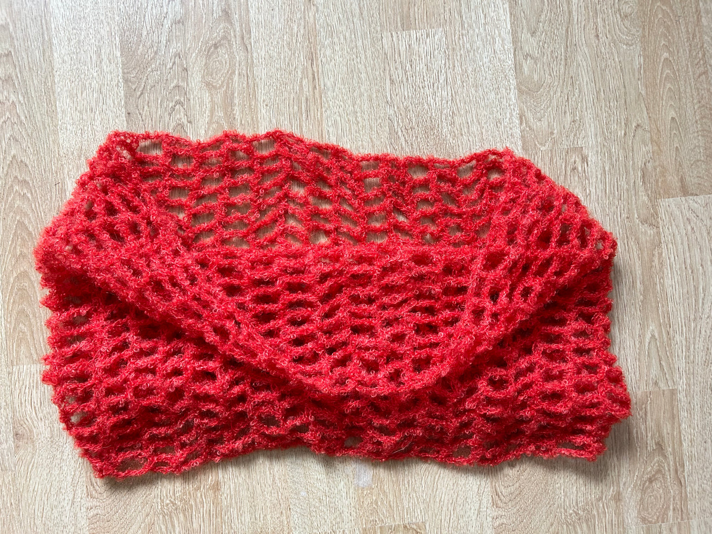 Orange tube scarf