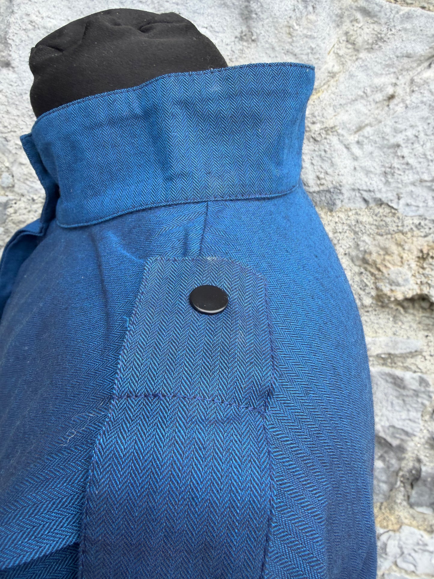 90s blue shirt uk 14