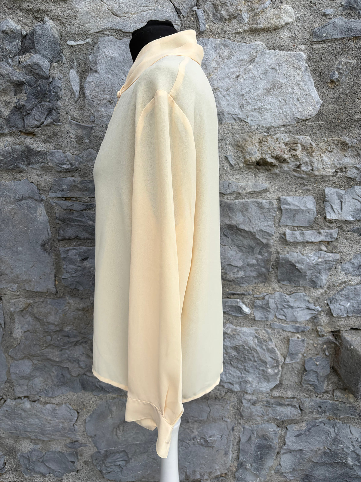 90s light yellow blouse uk 12