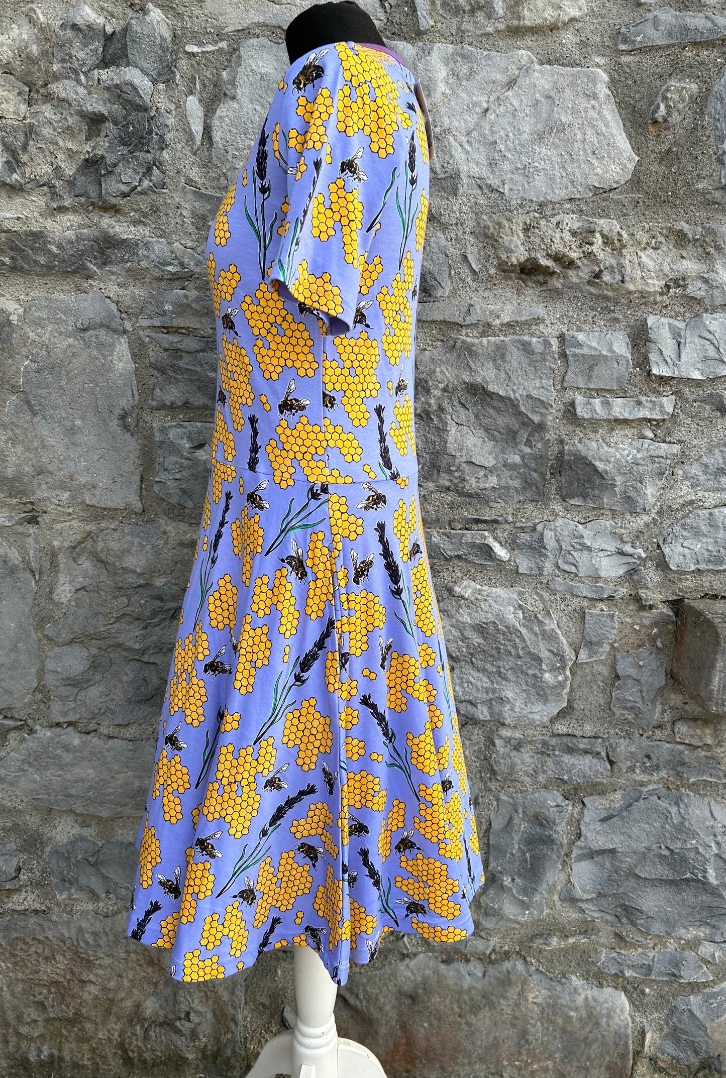 Purple honeycomb skater dress  13y (158cm)
