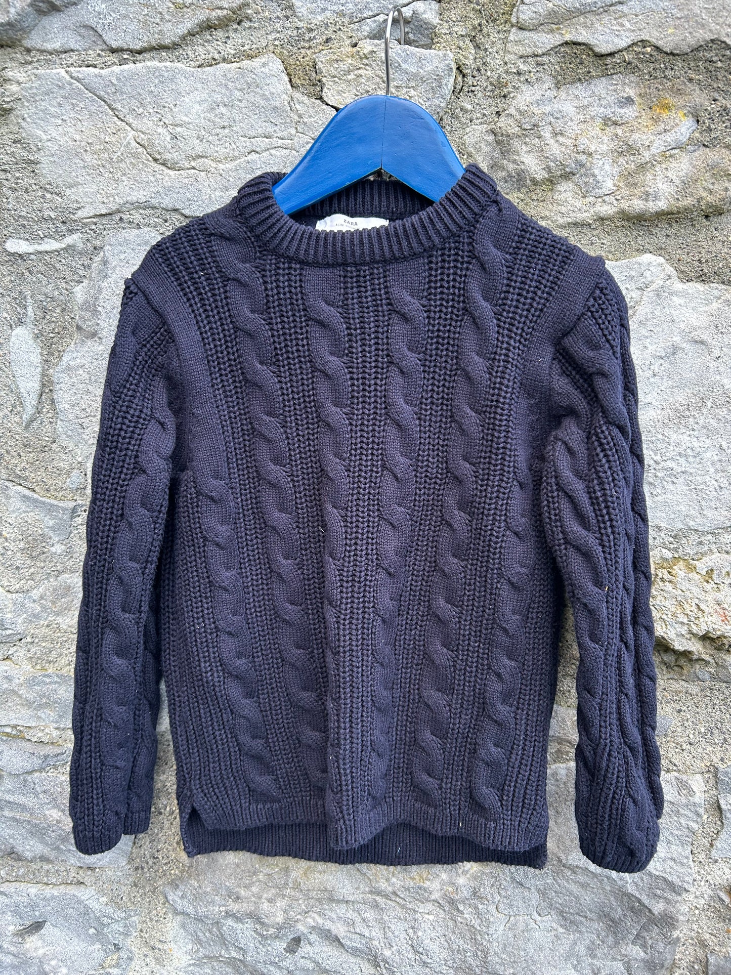 Navy cable jumper  5-6y (110-116cm)