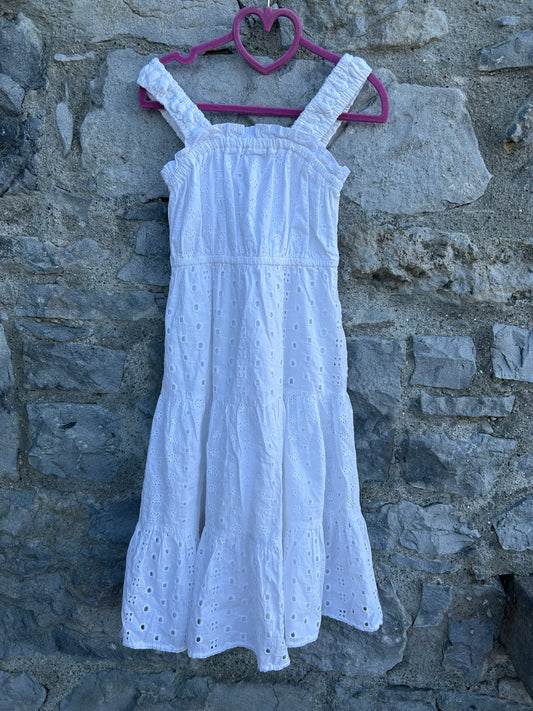 White tiered dress  6-7y (116-122cm)