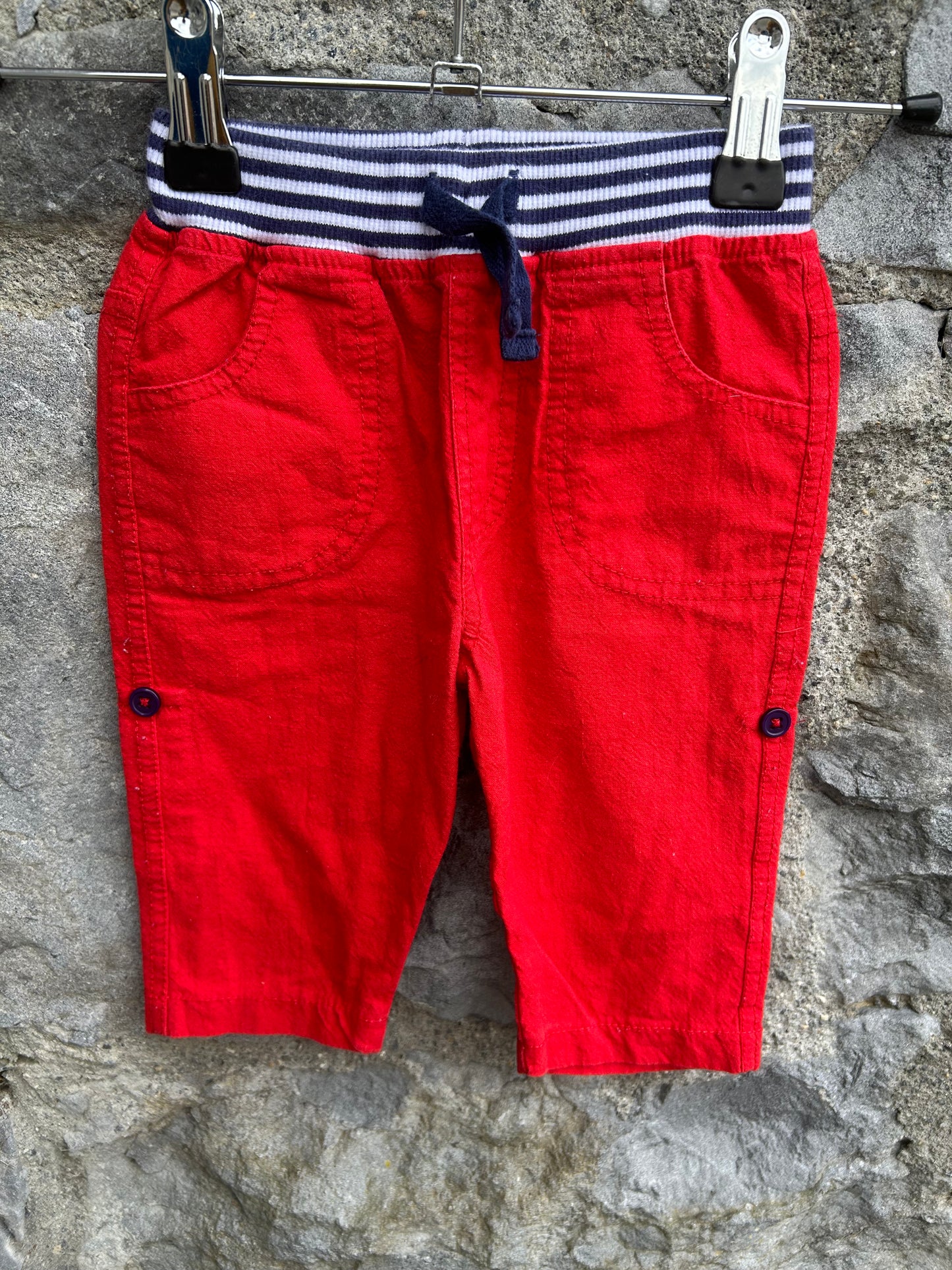 Stripy tops&red pants   3-6m (62-68cm)