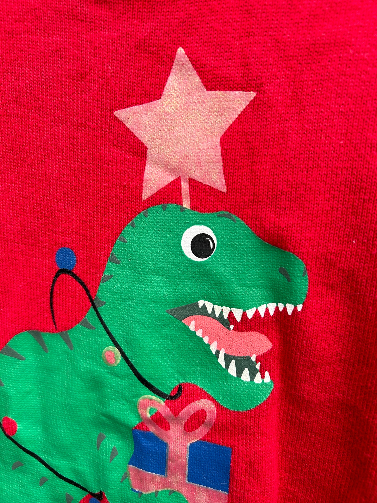 T-rex Christmas tree jumper  5-6y (110-116cm)