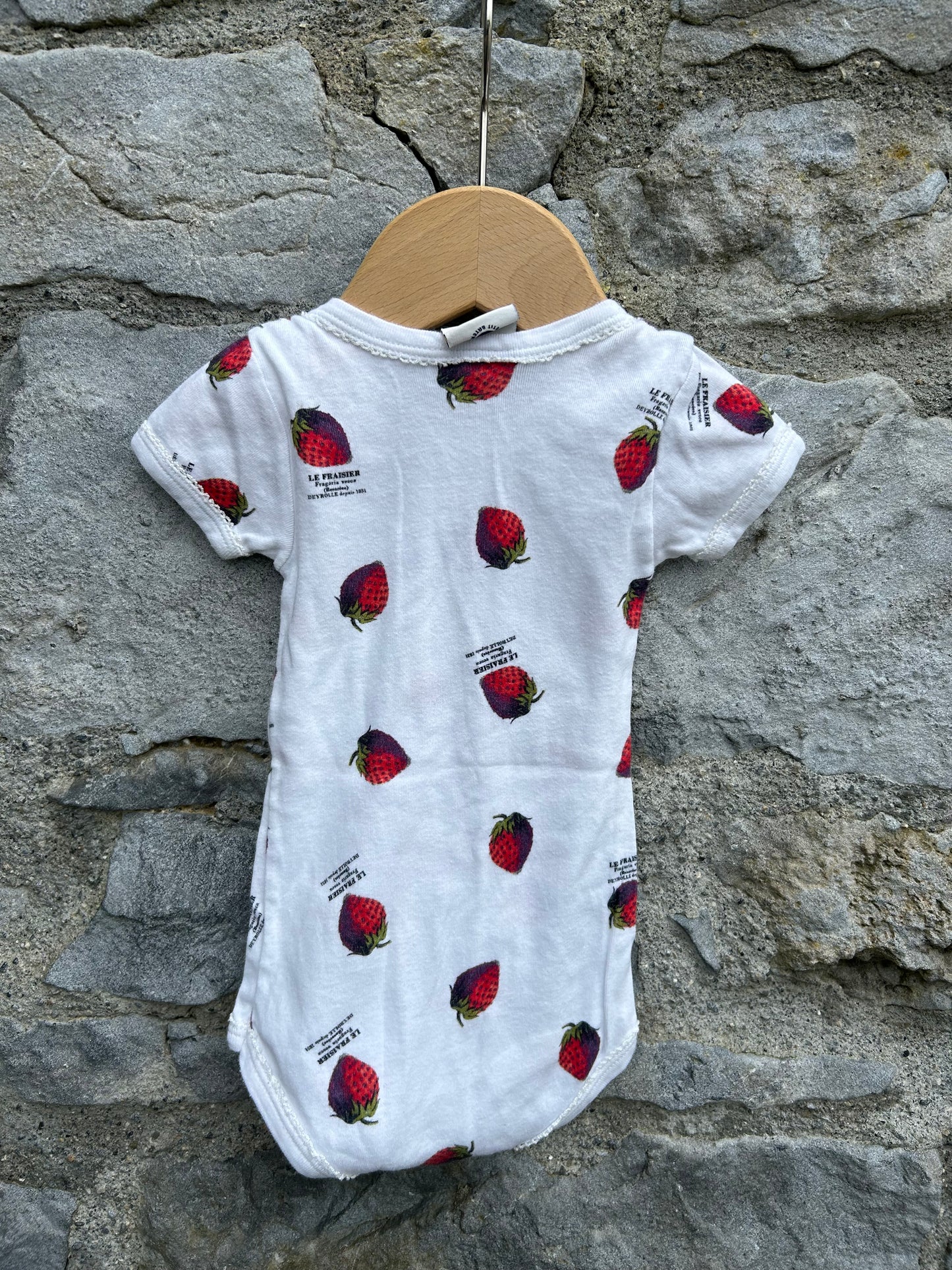 Wild Strawberries white vest   9m (74cm)