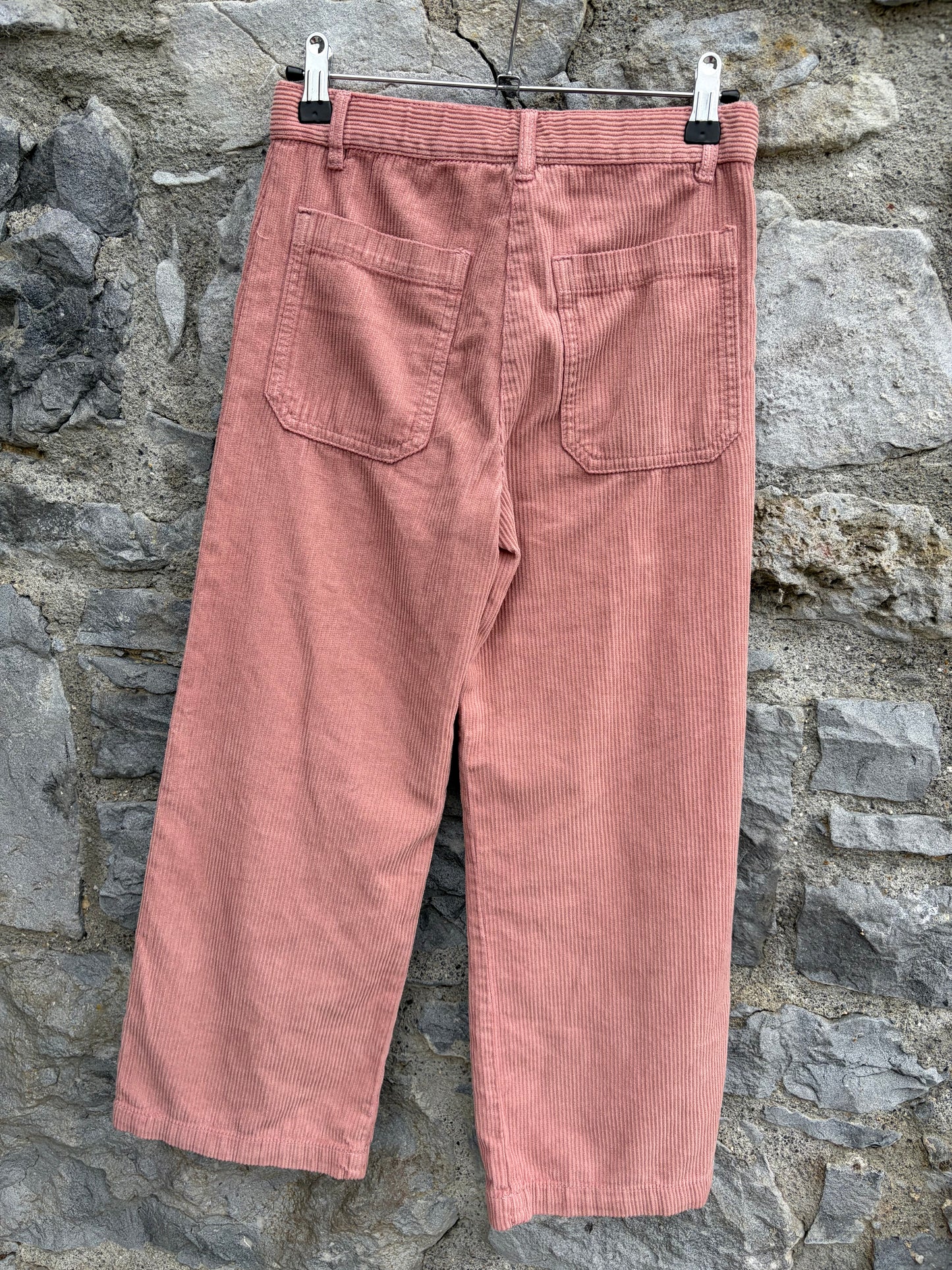Pink wide leg cords  8-9y (128-134cm)