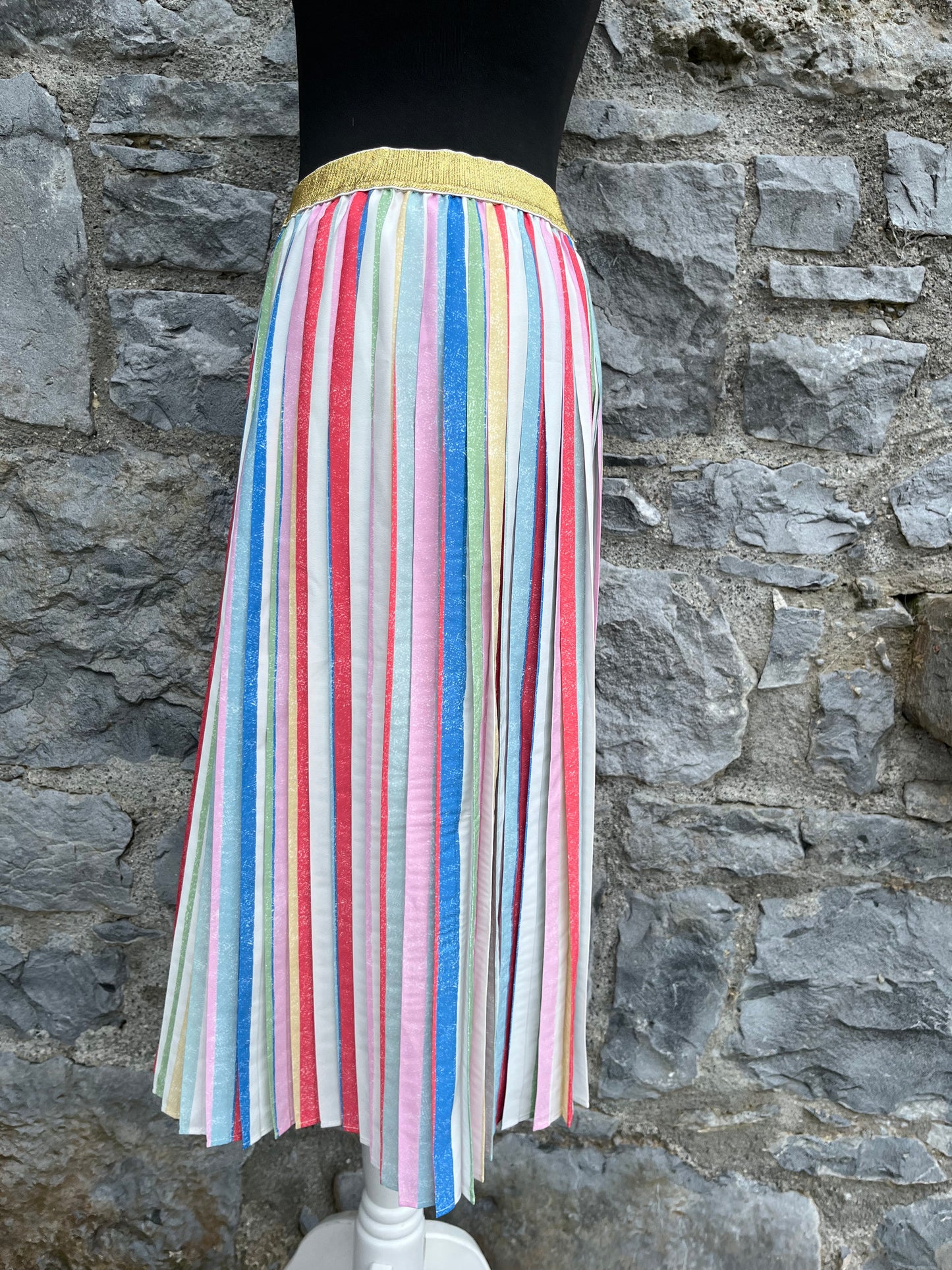 Rainbow pleated skirt uk 10-12