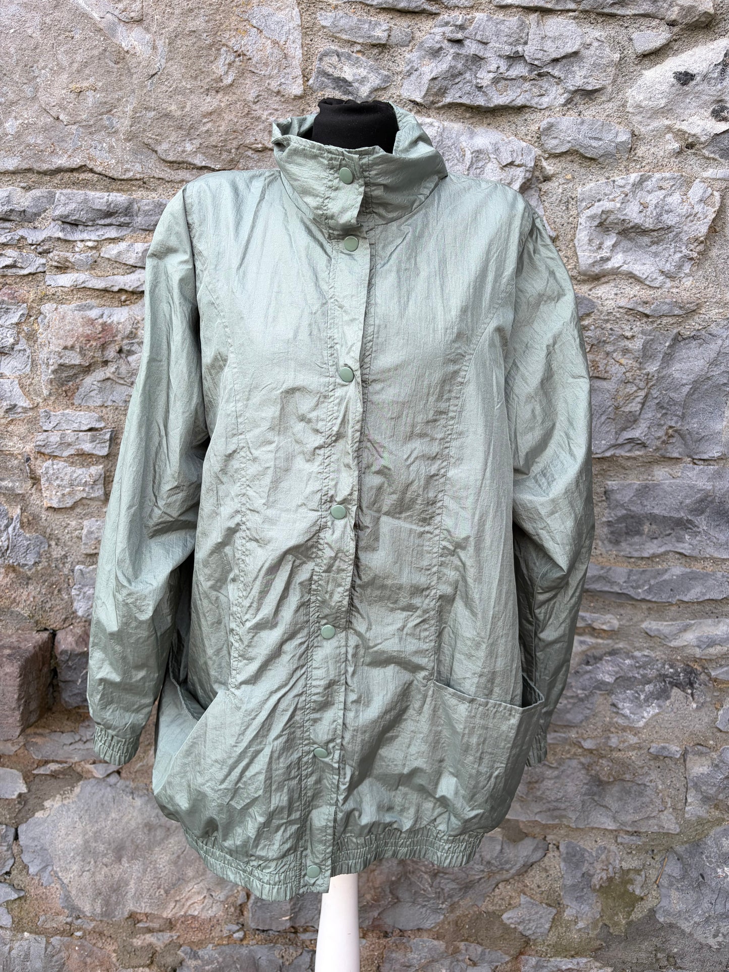 90s khaki jacket uk 14