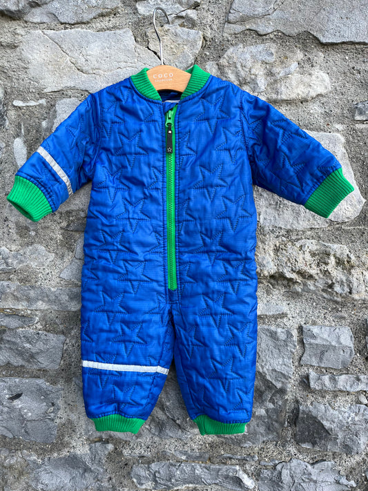 Blue quilted onesie   6m (68cm)