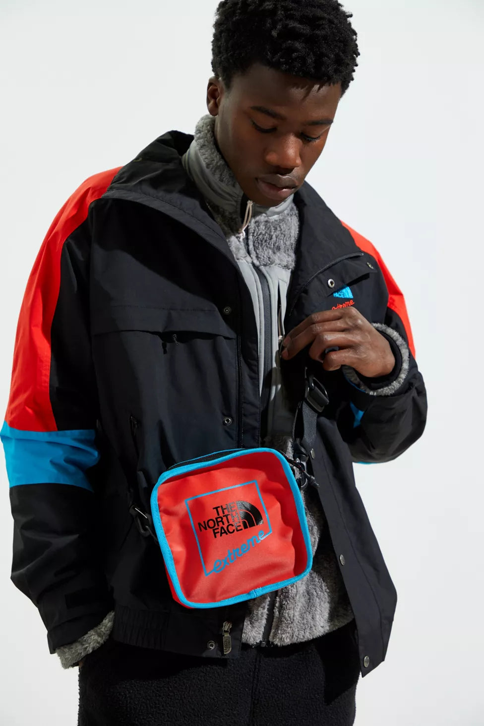 Red&blue crossbody bag
