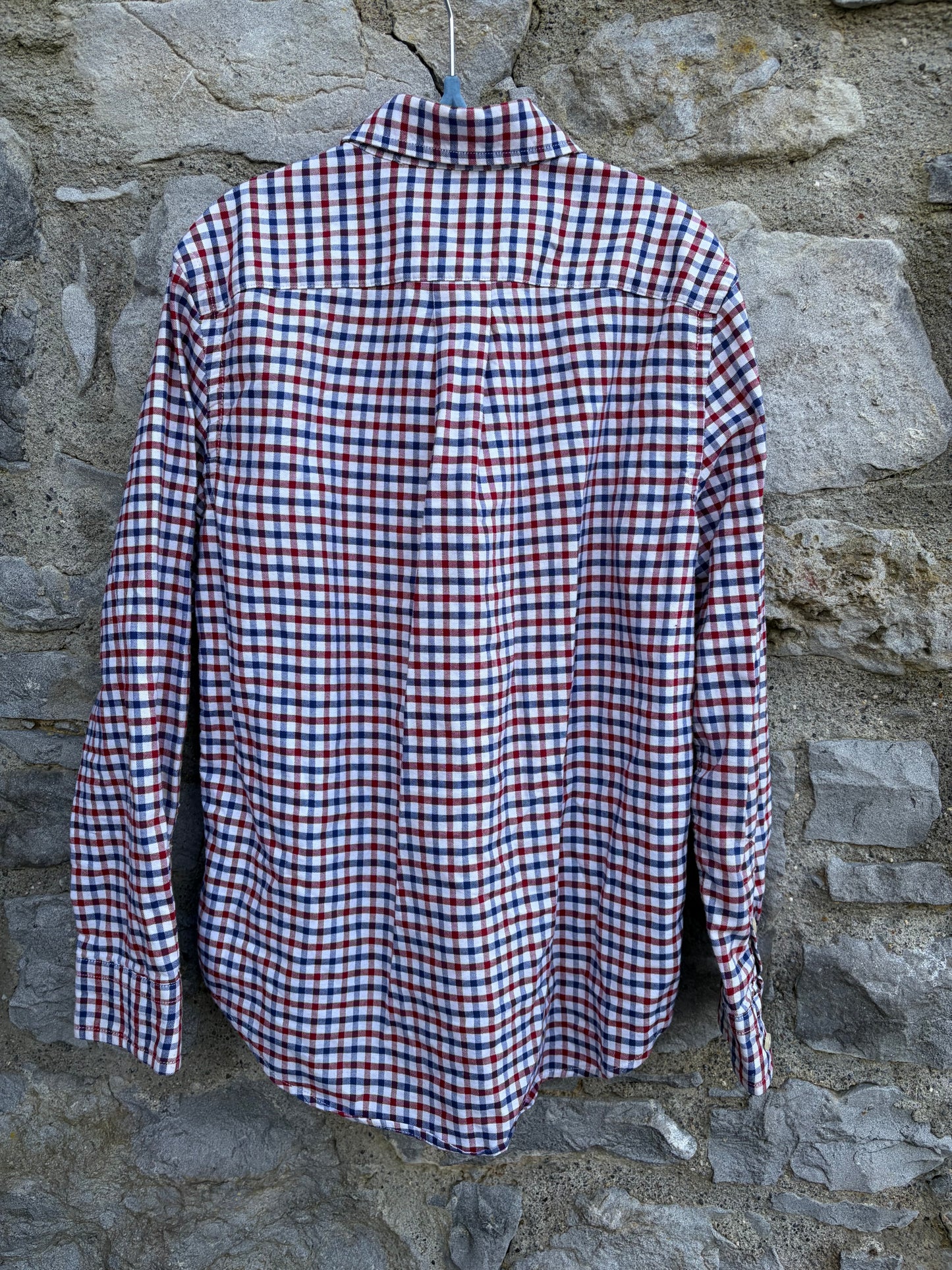 RL Maroon&navy check shirt  12y (152cm)
