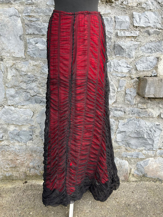 Black&red maxi skirt uk 6-8