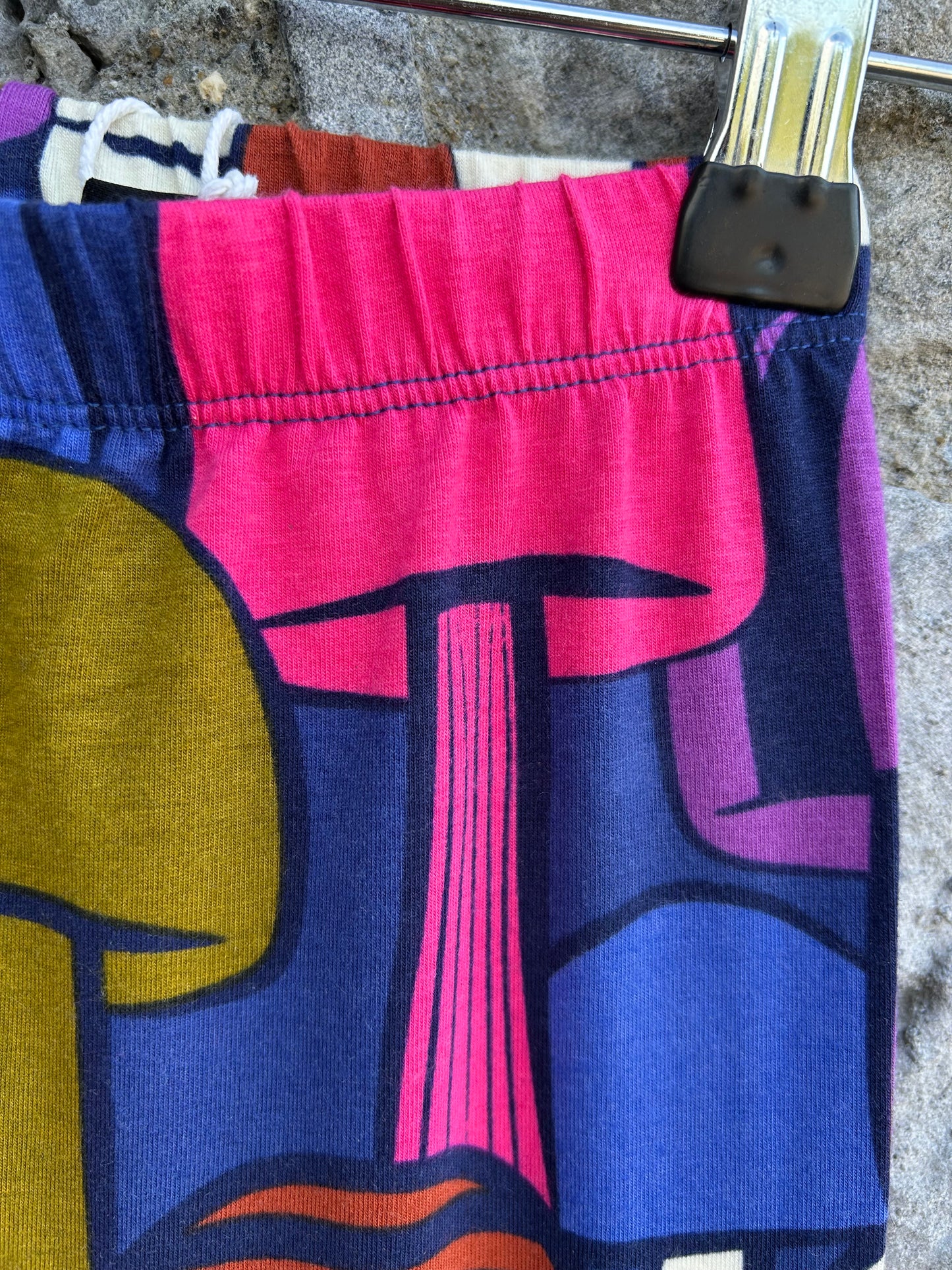 Colourful mushroom leggings  5y (110cm)