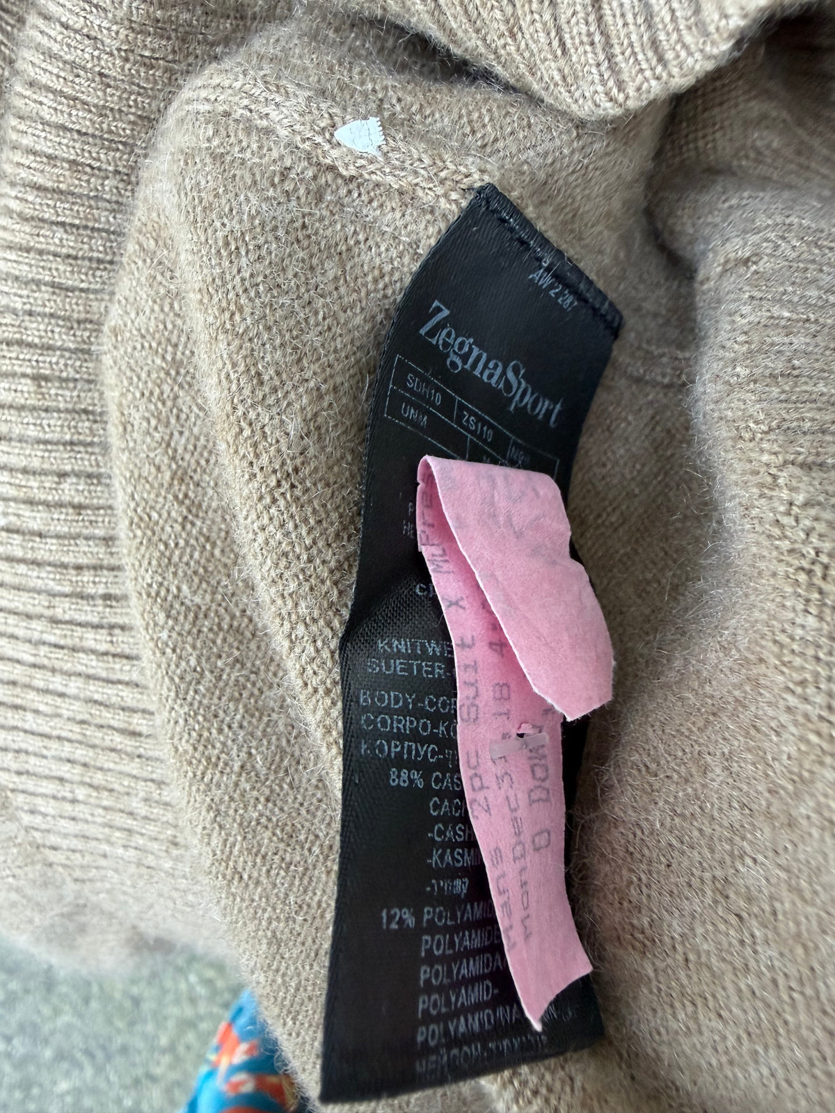Camel cashmere jumper Medium