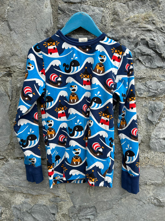 Ocean waves top  9-10y (134-140cm)